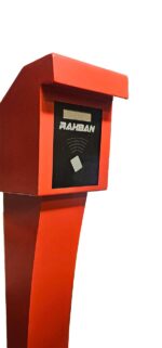 کارتخوان پایهدار اکسس کنترل برای عبور خودروها با کارت-نمای نزدیک